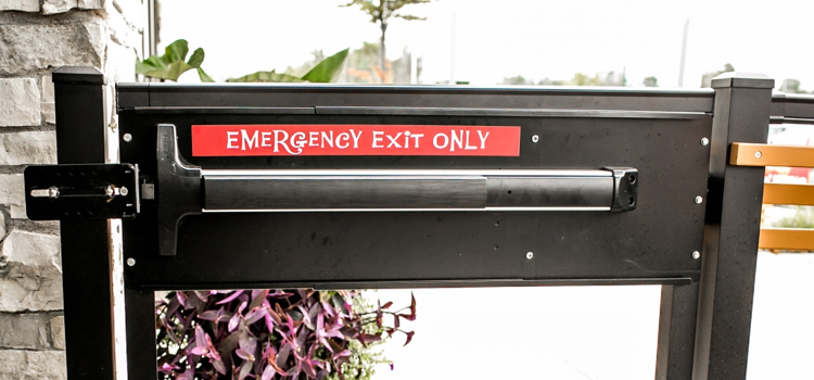 emergency push bar installation in Westmont